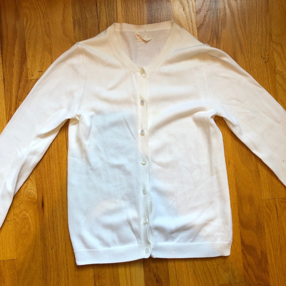 Crewcuts Girls White Cardigan